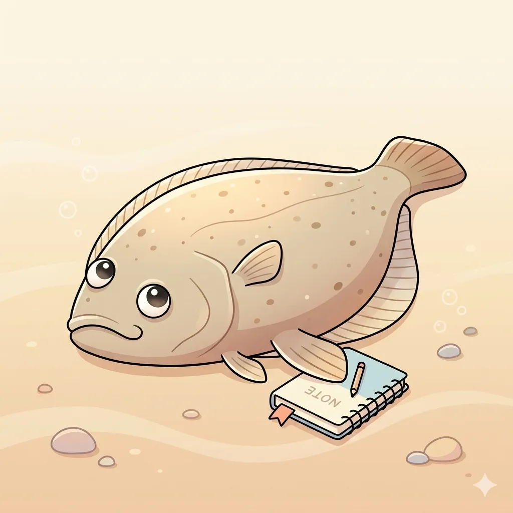 ヒラメのイラスト